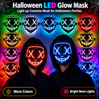 Mascara con luces LED para Hallowen