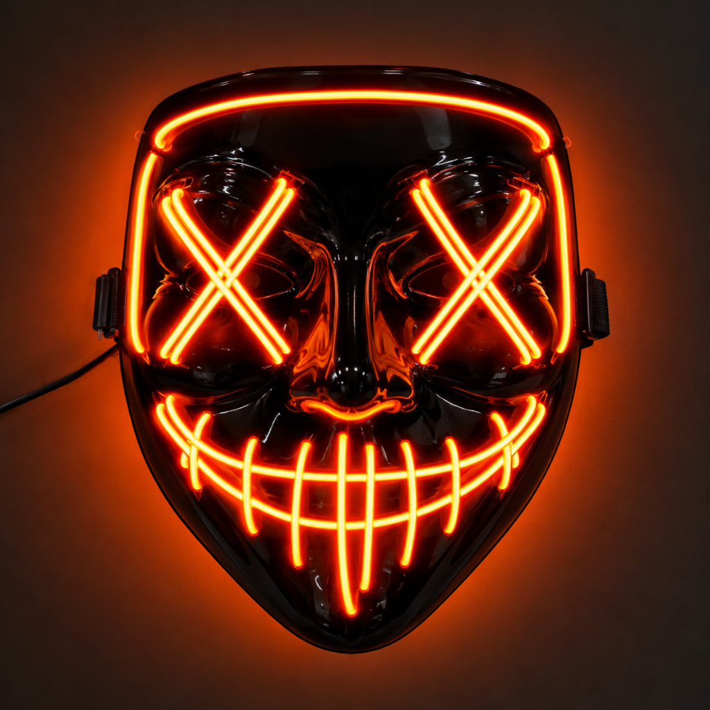 Mascara con luces LED para Hallowen