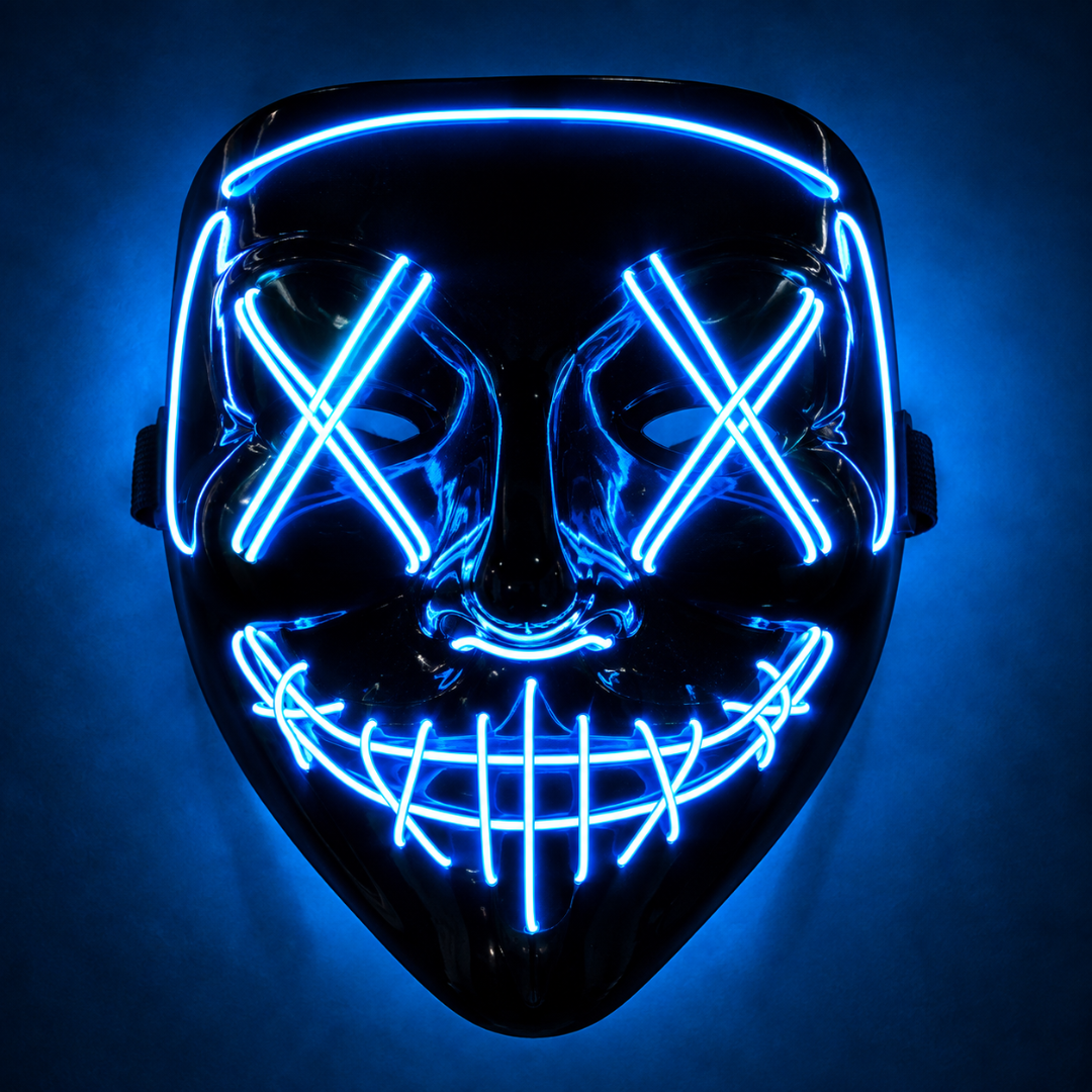 Mascara con luces LED para Hallowen